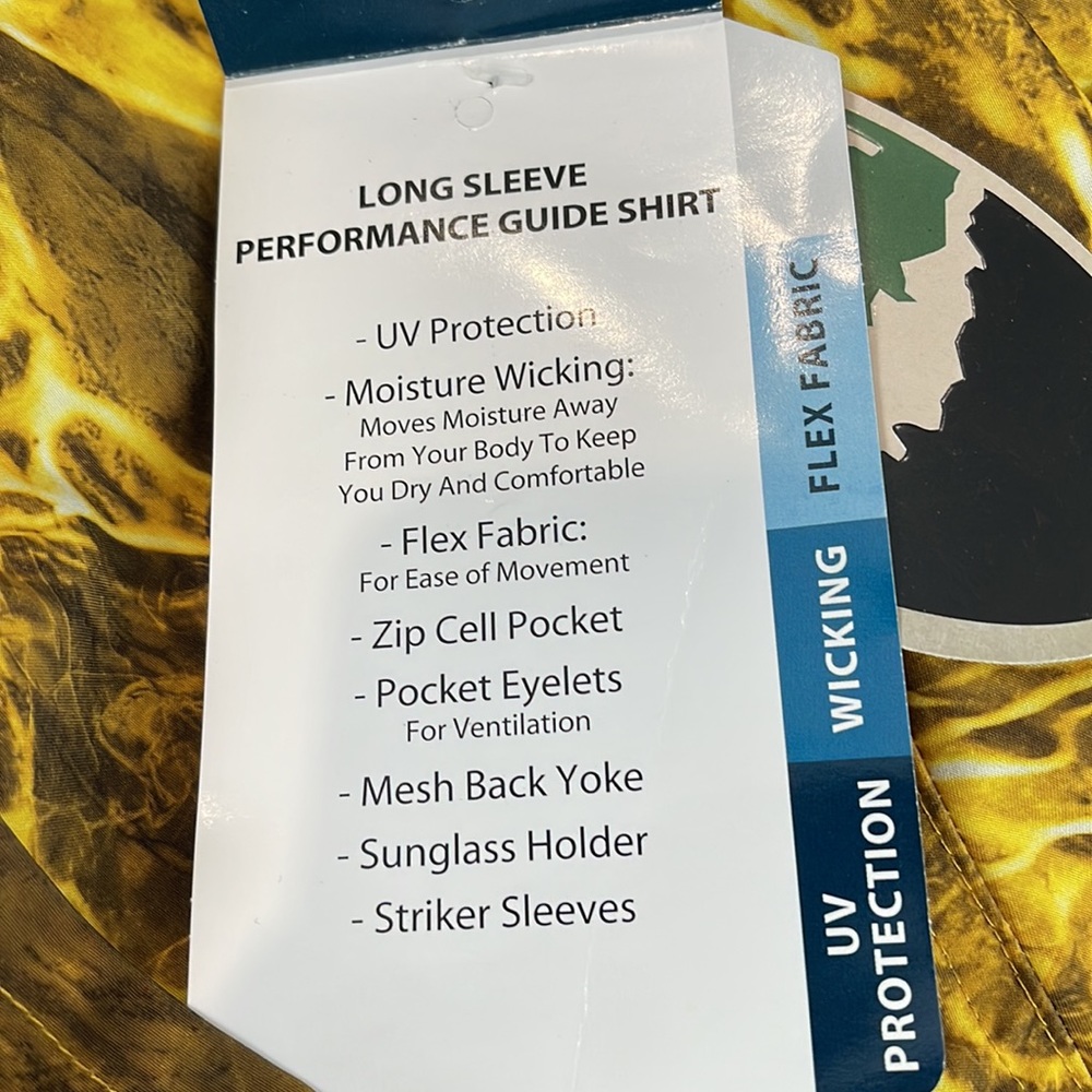 Mossy Oak Men's Fishing Performance Guide Shirt sz Medium NWT - Picture 10 of 10